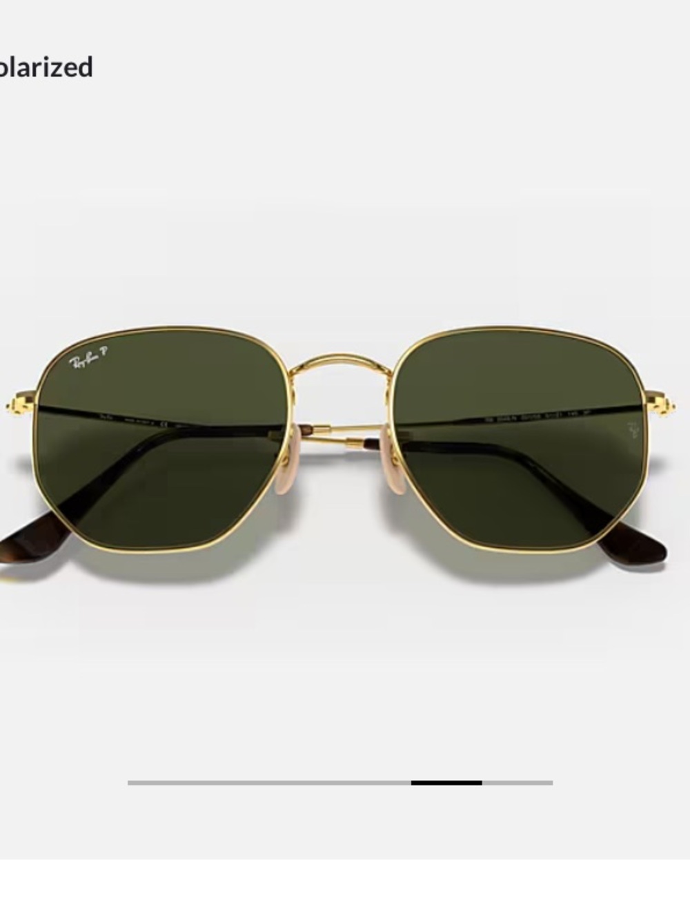 Ray-Ban Hexagonal Flat Polarized lenses sunglasses